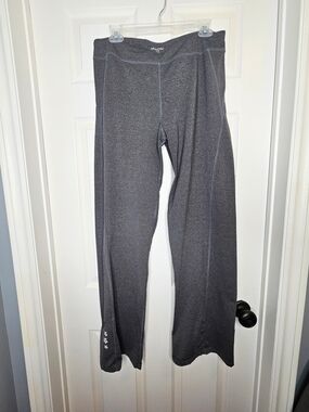 Tuff Tall Women's Grey Wide Leg Joggers Athletic Long Inseam Sweatpants Size XL